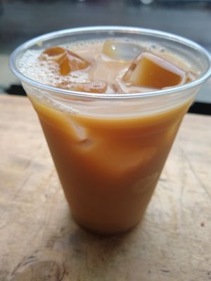 Chai latte at Grindcore House in Philadelphia