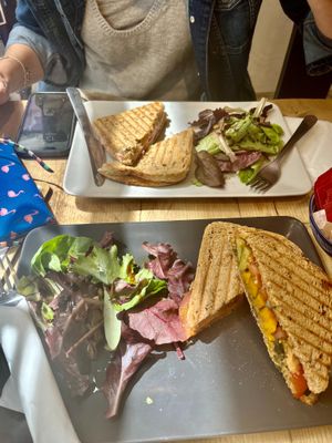 Vegan roasted vegetable toastie at The Tiny Tasting Room in Exeter
