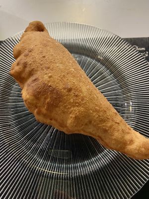 Pizza fritta (mezza)  at Isabella De Cham in Naples