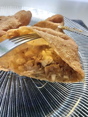 Sugo genovese (onion, cheese, vegan mince)  at Isabella De Cham in Naples