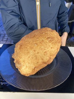 Pizza fritta  at Isabella De Cham in Naples