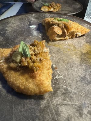 Classic Fried pizza   at Isabella De Cham in Naples