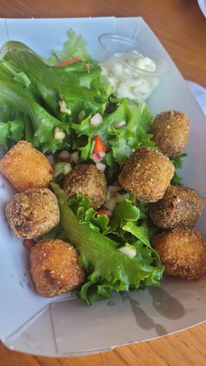 Cauliflower & Broccoli bites at Kaupfjelagid The Old General Store in Breiddalsvik