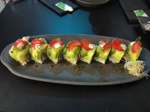 Vegan Heura Beef roll at Niji Bar in Sitges