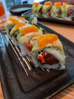 Vegan tuna sushi  at Niji Bar in Sitges