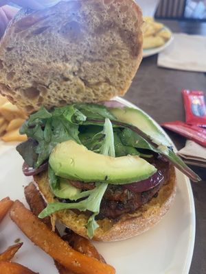 Hamburguesa vegana  at La Genuina in Nigran