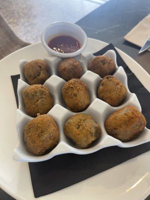 Croquetas vegetales  at La Genuina in Nigran