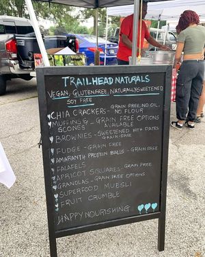 Menu at Garfield Park Farmers Market in Indianapolis