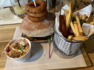 Burger   at The Bear Inn in Llandovery