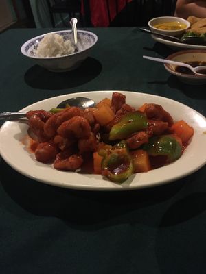 Sweet and sour pork vegan  at New Harmony Vegetarian Restaurant in Philadelphia