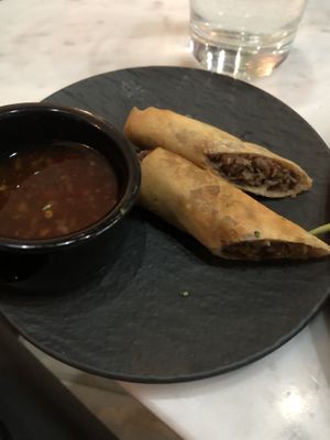 Vegan Filipino lumpia  at Gaia & Loki in Jersey City