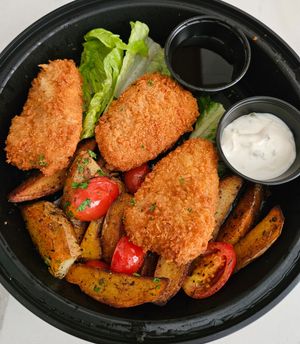 Fish and chips at Gaia & Loki in Jersey City