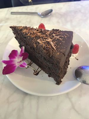 Chocolate Cake at Gaia & Loki in Jersey City