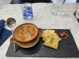 Mexican soup  at Gaia & Loki in Jersey City