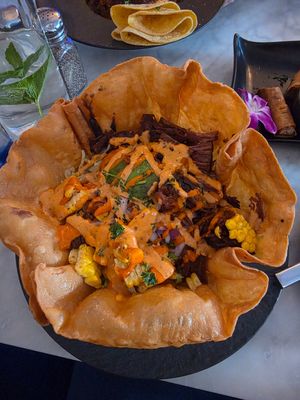 Taco salad special at Gaia & Loki in Jersey City