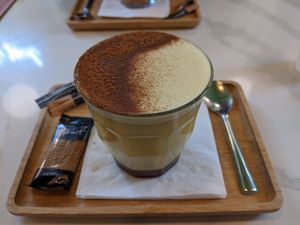 Golden mylk at Organico Juice Bar & Eatery in Liverpool