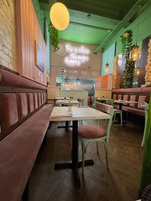 Inside at Organico Juice Bar & Eatery in Liverpool