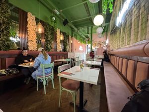Inside at Organico Juice Bar & Eatery in Liverpool