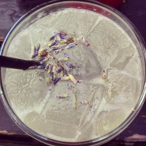 Lavender fizz. This was amazing!  at Milgi in Cardiff