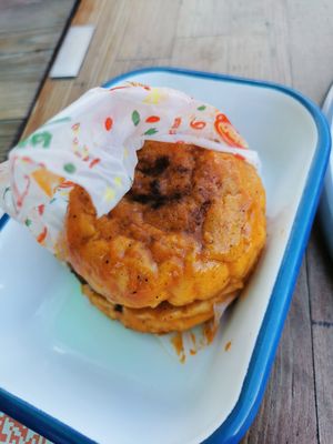 Steam burger at Veganarsist - Balat in Istanbul