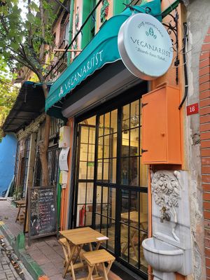 Outside at Veganarsist - Balat in Istanbul