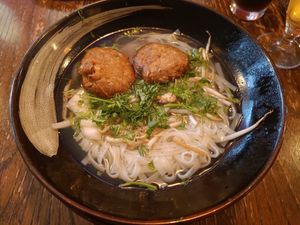 Jackfruit Bällchen Nudel Suppe at Hà Nôi in Bad Kissingen