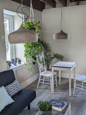 Cute interior at Vyana Cafe in Pottstown