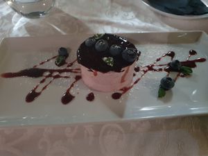 Semifreddo at Osteria del Lago in Bagnoregio