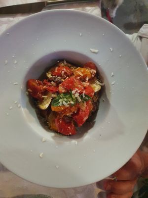 Parmigiana at Osteria del Lago in Bagnoregio