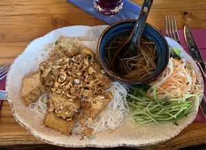 Tofu & Vegan Chicken Noodle Bowl  at Noodle Bowl in Augsburg