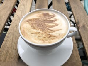 Cappuccino  at Caffe Szept in Jelenia Gora