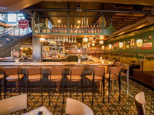 Remodeled bar / dining space at Café Benelux in Milwaukee