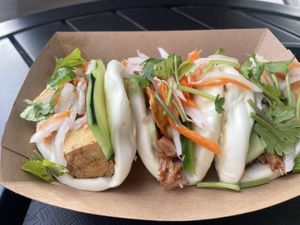 Crispy Tofu & BBQ Jackfruit Bao Buns   at Blended Bistro & Boba in Lake Mary