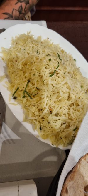 Garlic rice at Spice Lounge in Albufeira