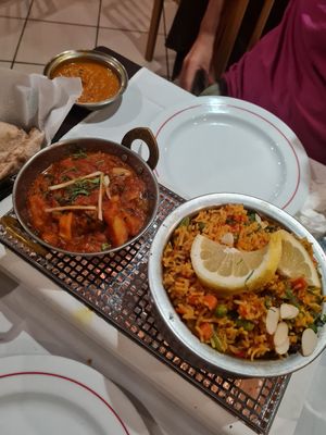 Veg biryiani at Spice Lounge in Albufeira
