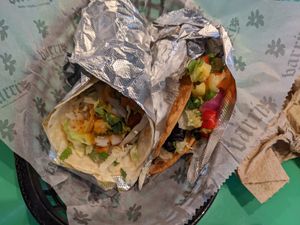 Vegan build your own tacos at Barrio in Traverse City