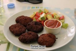 Falafel plate at Govinda - Beyoglu in Istanbul