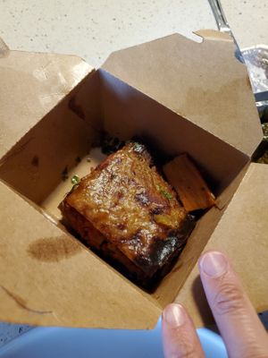 Vegan Moussaka. Very small portion at Anatoli Souvlaki in North Vancouver