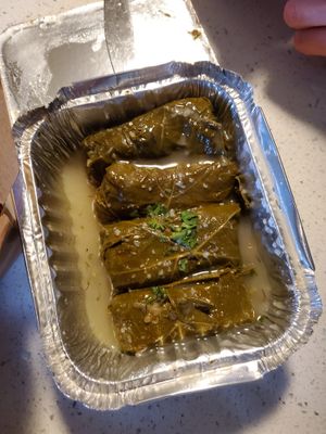 Vegan dolmathes at Anatoli Souvlaki in North Vancouver