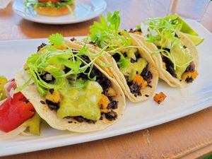 Chorizo and potato tacos at Margo's in Santa Monica