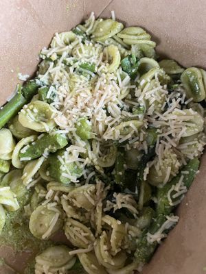 Pasta pesto   at Margo's in Santa Monica