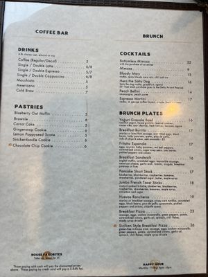 Menu   at Margo's in Santa Monica