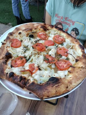 White Pizza at Margo's in Santa Monica