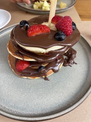 Vegan pancakes   at My Habit in Corfu