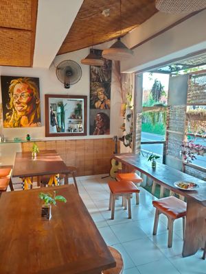 Seats at Warung Green in Ubud