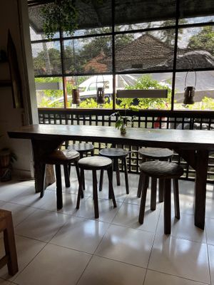 Seating area   at Warung Green in Ubud
