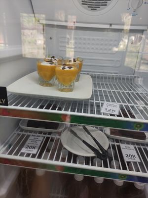 Fridge at Warung Green in Ubud