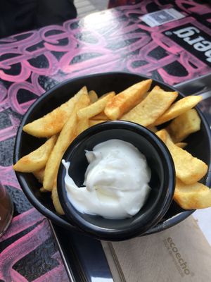 Fries with truffle Mayo (5€?!)  at Banh Mi & Bubbles in Stuttgart