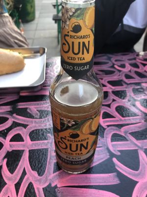 Sugar free peach ice tea (3,50€)  at Banh Mi & Bubbles in Stuttgart