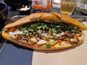 Bahn mi vegan at Banh Mi & Bubbles in Stuttgart